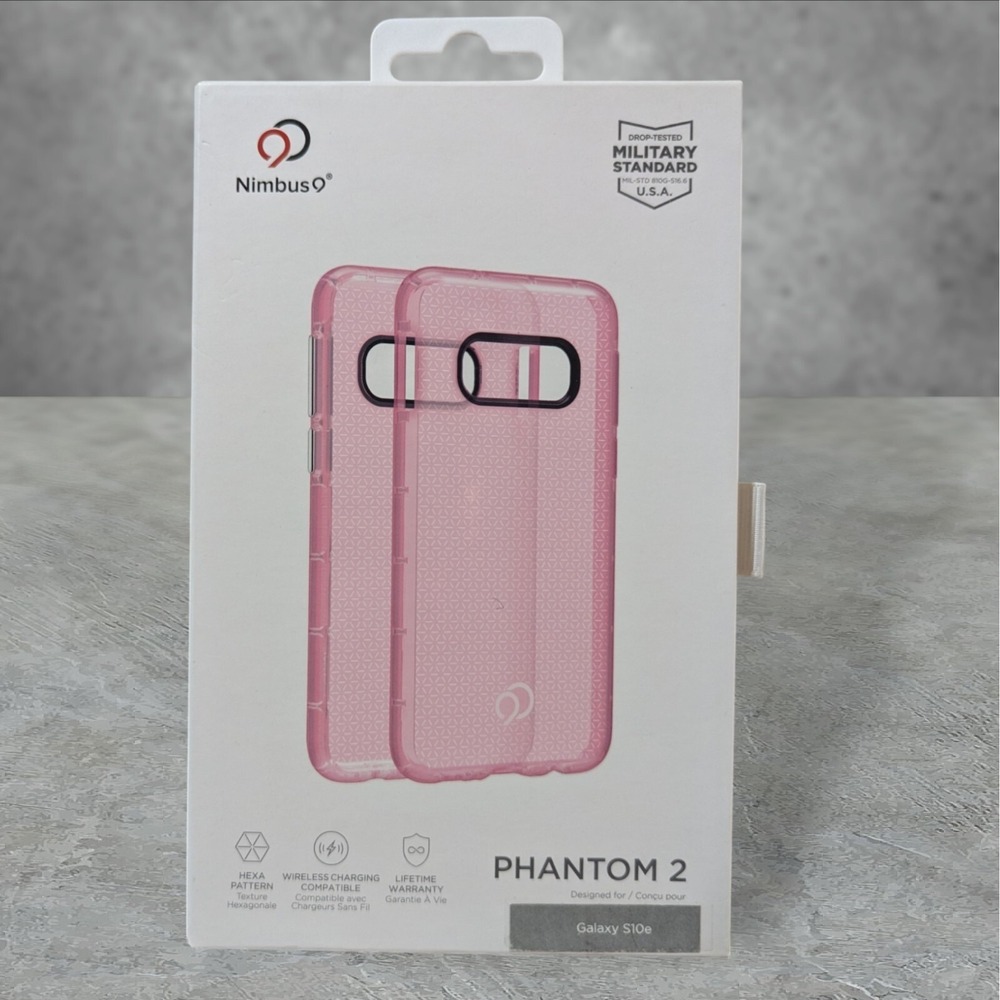 Q1. Nimbus9 Phantom 2 Series Hexa Pattern Case‎ for Galaxy S10e - Pink
